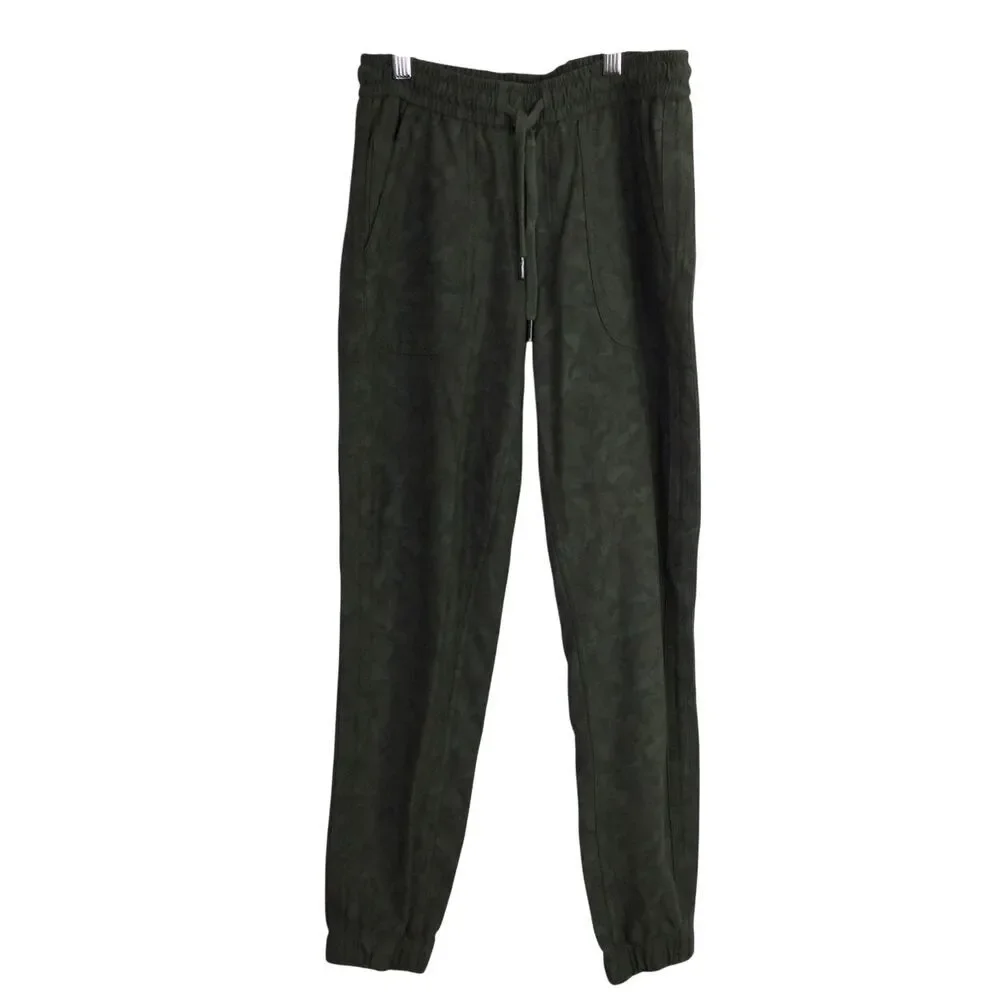 Athleta Womens Farallon Printed Jogger Camo Pants Sage Green 0